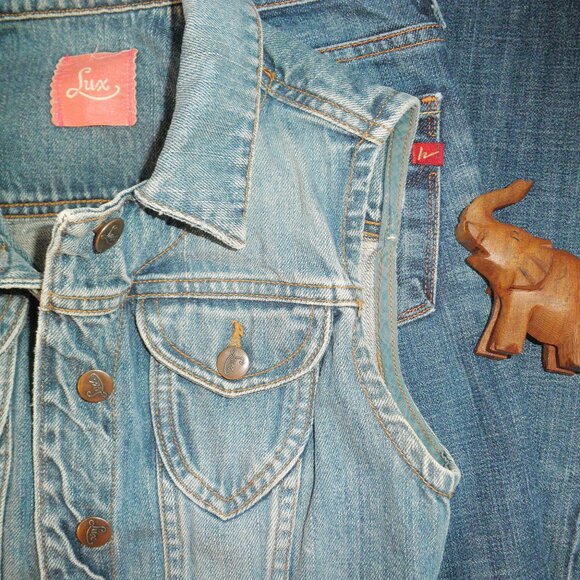 Vintage Cottagecore LUX 100% Cotton Vest Urban Outfitters 90's AlexaSunshine83 - Picture 4 of 8